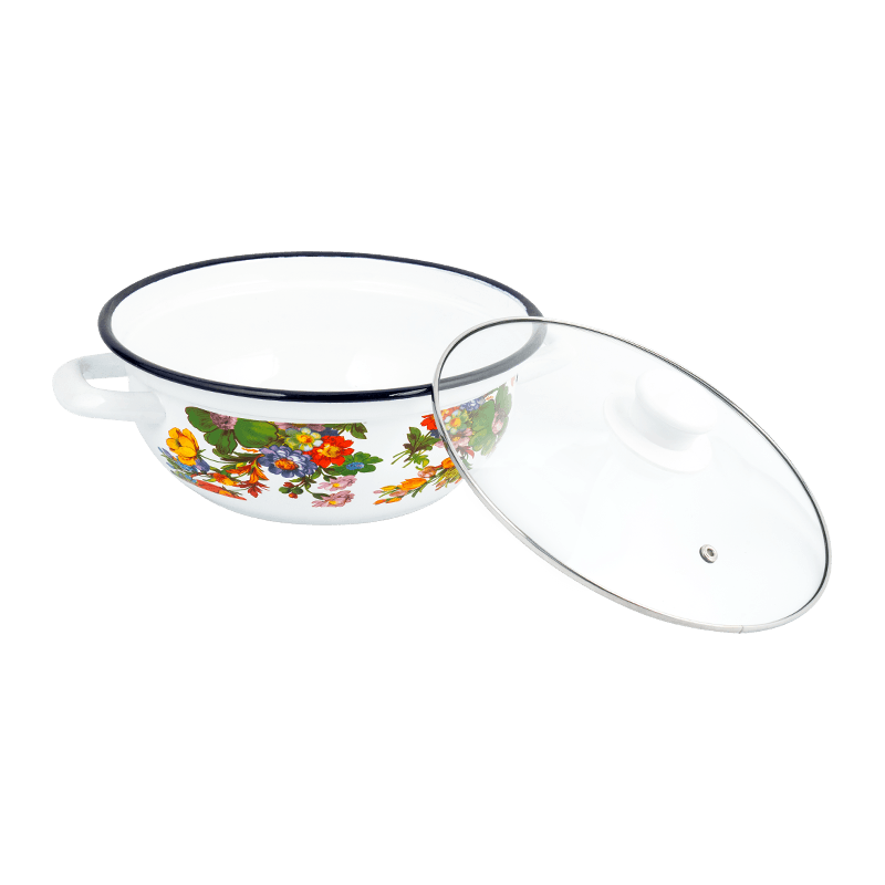 406d Smlová z nehrdzavejúcej ocele Round Rim Seafood Stockpot