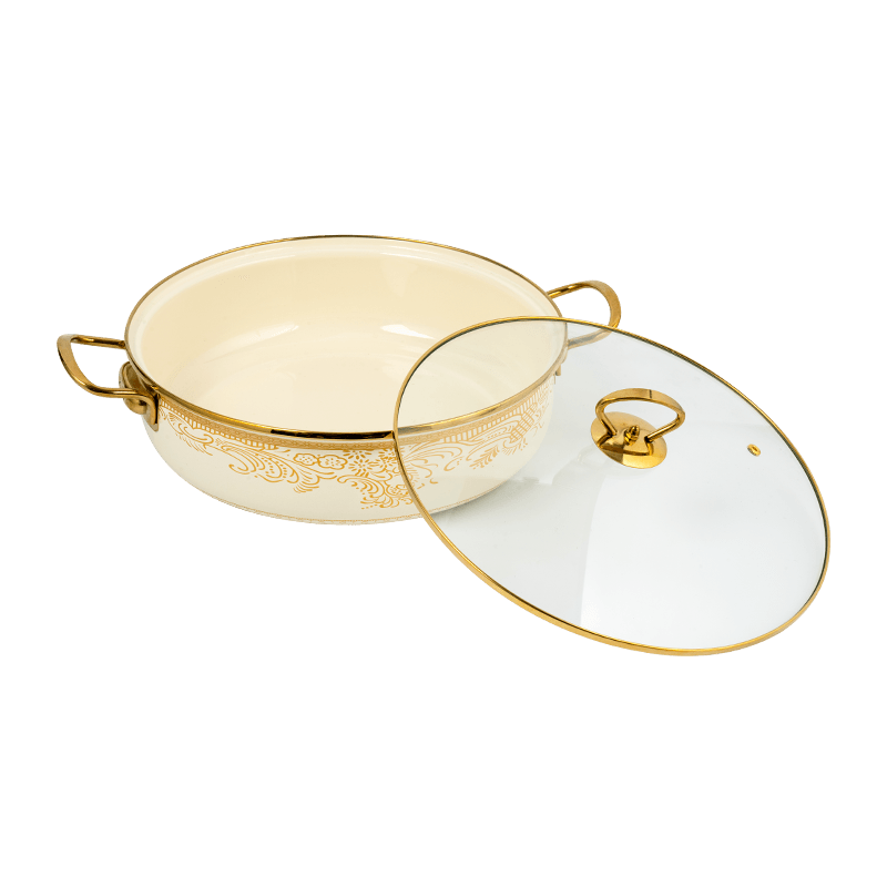 406d Smlová z nehrdzavejúcej ocele Round Rim Seafood Stockpot